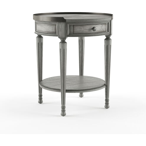 Sampson Side Table with Storage in Gray