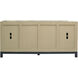 Bromo 72 X 18 inch Natural Burl with Black Credenza
