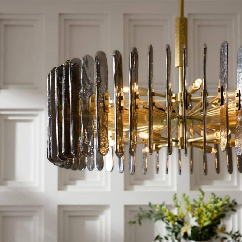 Klaus 12 Light 38 inch Antique Brass Chandelier Ceiling Light, Large