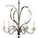 Lowcountry 6 Light Rustic Bronze and Palmetto Chandelier Ceiling Light