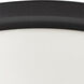 Button LED 13 inch Matte Black Flush Mount Ceiling Light