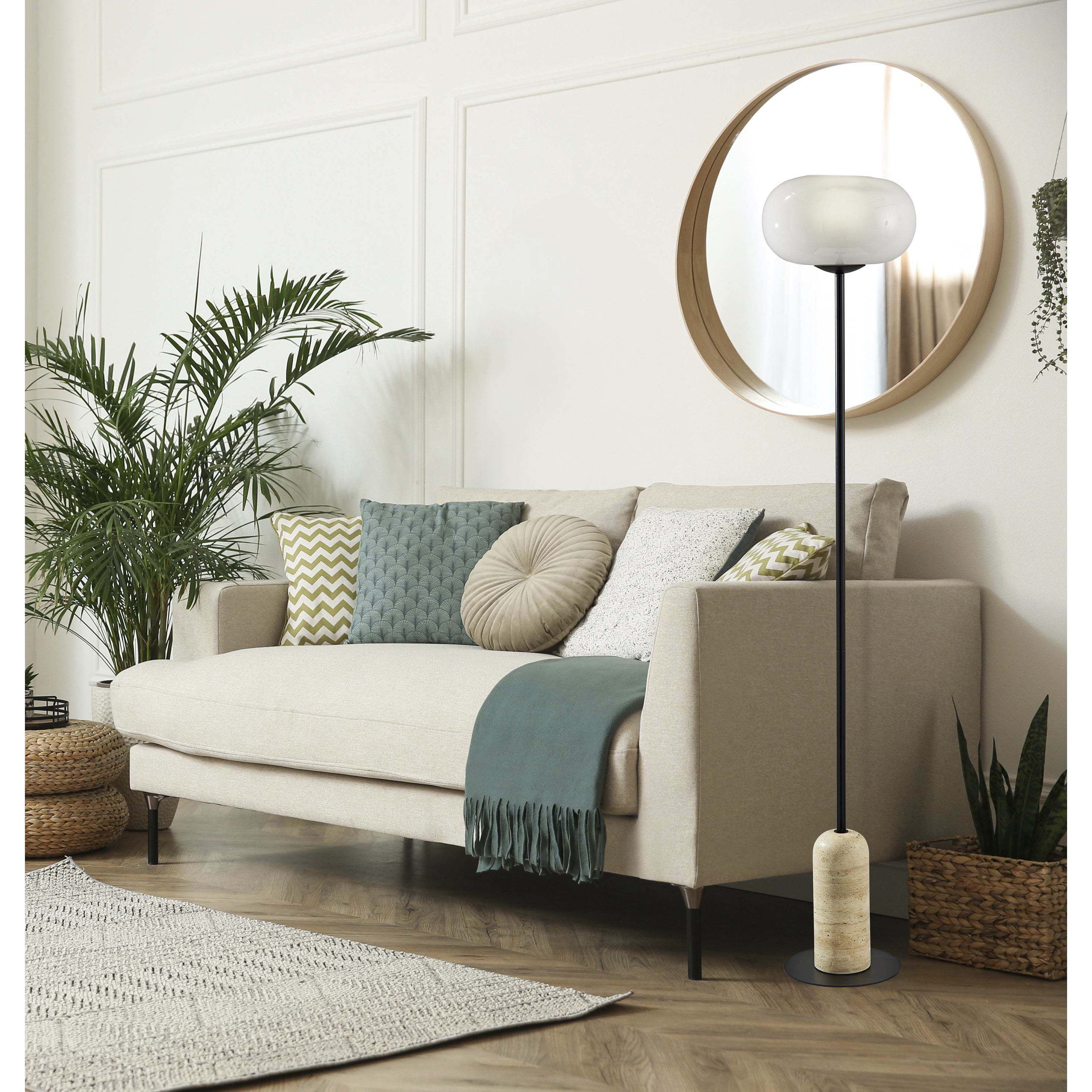 Byron 62.5 inch 100.00 watt Black Floor Lamp Portable Light