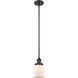 Franklin Restoration Bell 1 Light 5 inch Matte Black Mini Pendant Ceiling Light in Incandescent, Matte White, Franklin Restoration