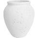 Nissa White Outdoor Vase