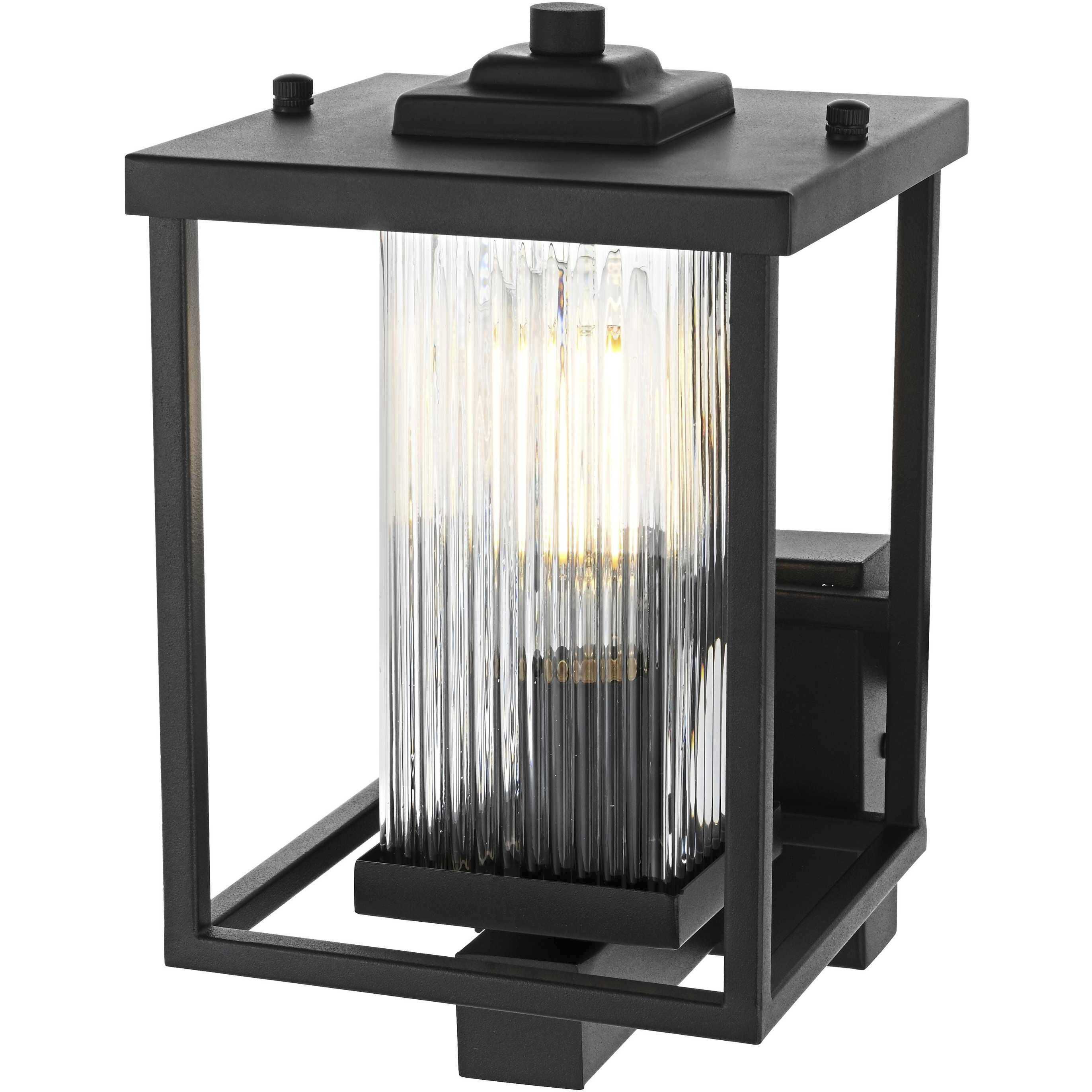 Dover 1 Light 11.5 inch Black Outdoor Wall Sconce