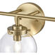 Fairbanks 3 Light 23.25 inch Brushed Gold Vanity Light Wall Light