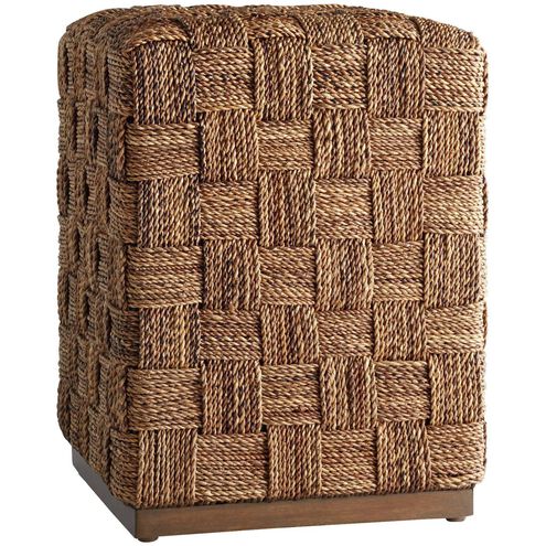 Milos 19 inch Brown Ottoman