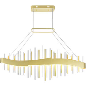 Millipede LED 6 inch Satin Gold Chandelier Ceiling Light