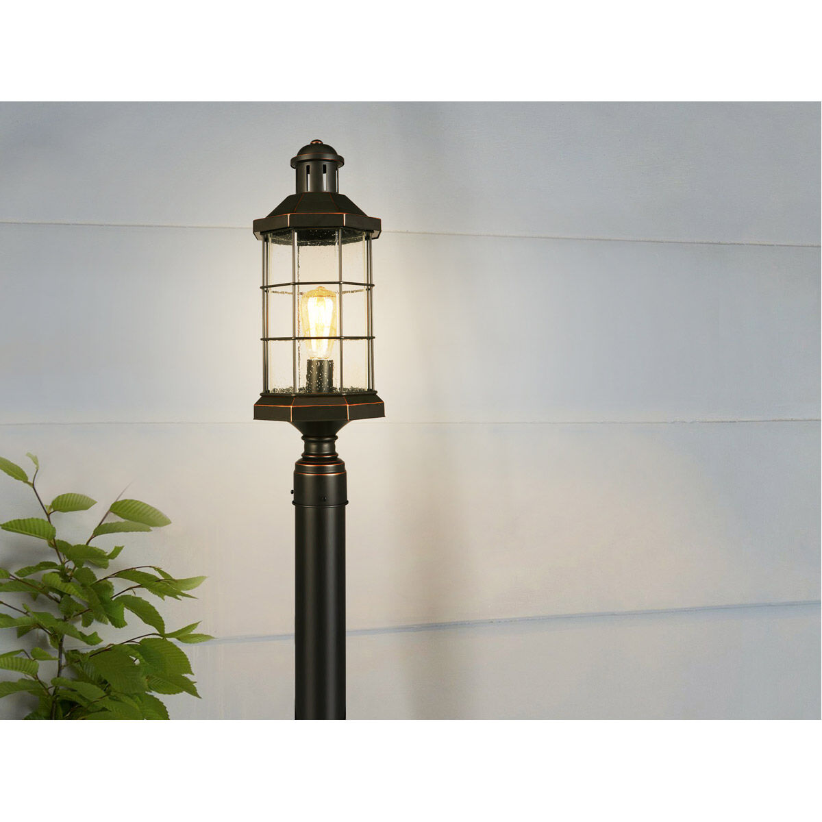 San Mateo Creek 1 Light 21.26 inch Oil Rubbed Bronze Outdoor Post lantern