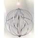 Aura LED 17 inch Polished Chrome Single Pendant Ceiling Light