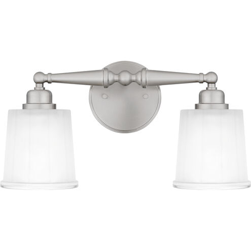 Cecilia 2 Light 16 inch Brushed Nickel Bath Light Wall Light, Medium