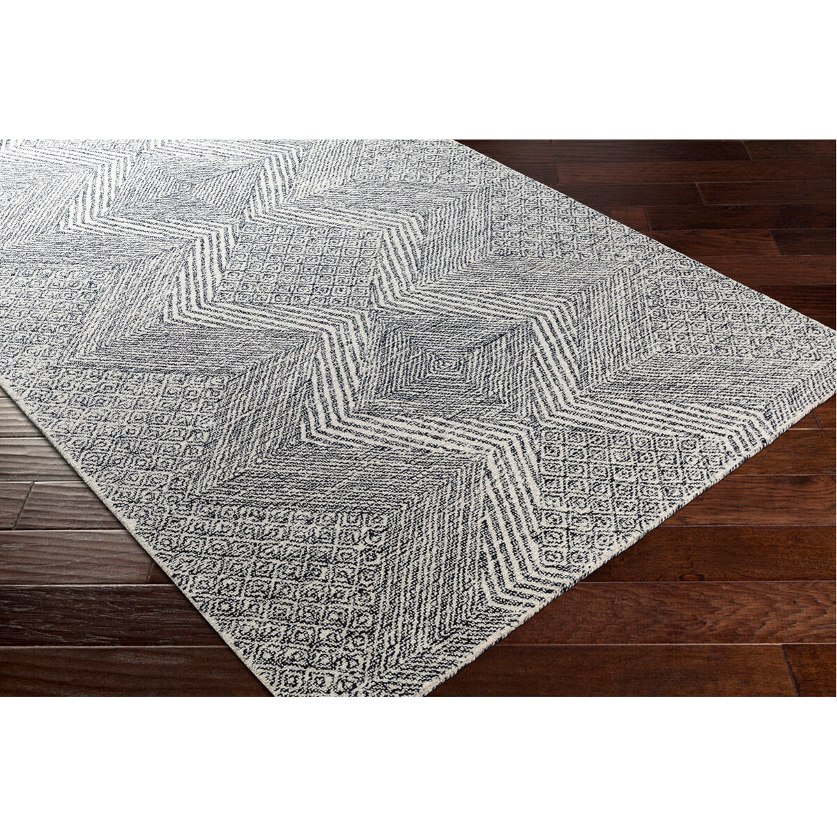 Maroc 120 X 96 inch Beige/Ivory/Black/Light Gray Rugs in 8 x 10, Rectangle