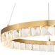 Segovia 28 inch Warm Brass Chandelier Ceiling Light