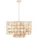 Buko 6 Light 31.5 inch Coco Cream Chandelier Ceiling Light