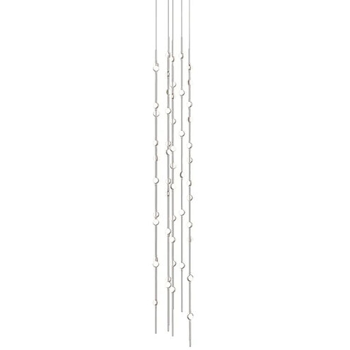 Constellation LED 12 inch Satin Nickel Chandelier Ceiling Light in 2700K, White, Add 20 ft. Cord