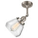 Franklin Restoration Fulton LED 7 inch Brushed Satin Nickel Semi-Flush Mount Ceiling Light in Clear Glass, Franklin Restoration