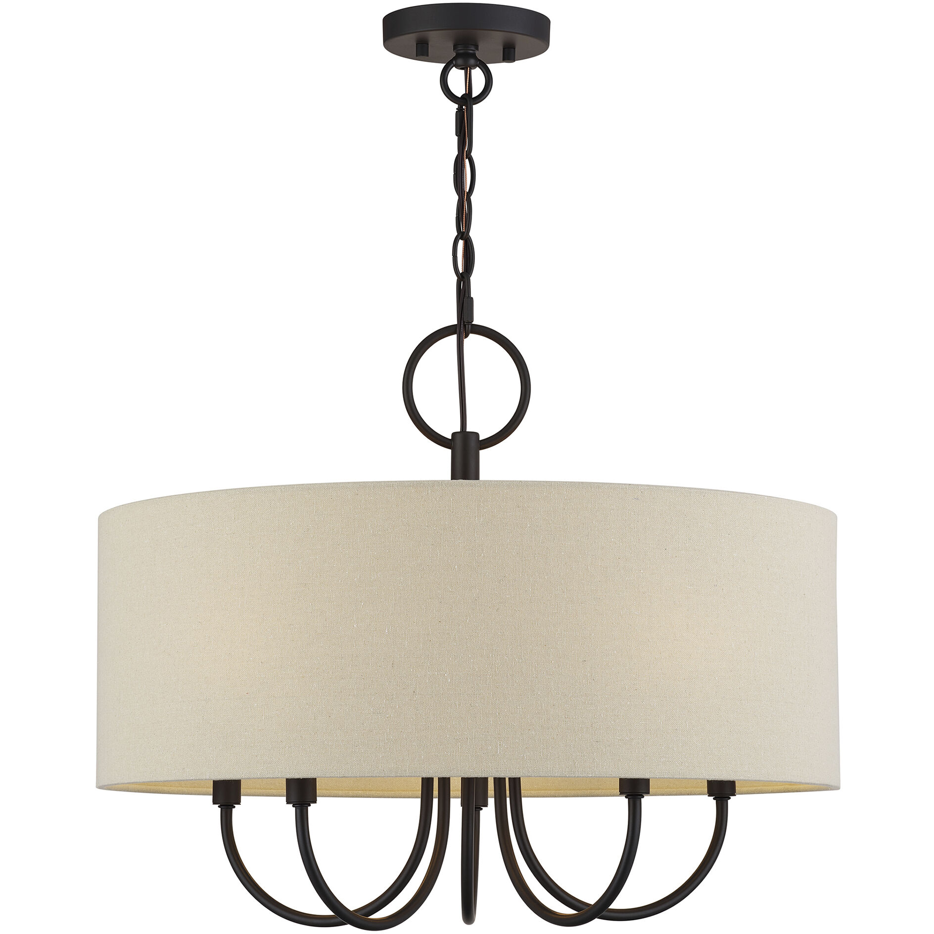 Bellingham 5 Light 22 inch Bronze Pendant Chandelier Ceiling Light