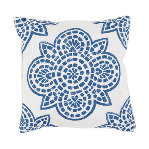 Starfish 16 X 16 inch Navy/Ivory Pillow Cover