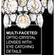 Nala LED 40 inch Black Chandelier Ceiling Light