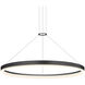 Corona LED 31.5 inch Satin Black Pendant Ceiling Light