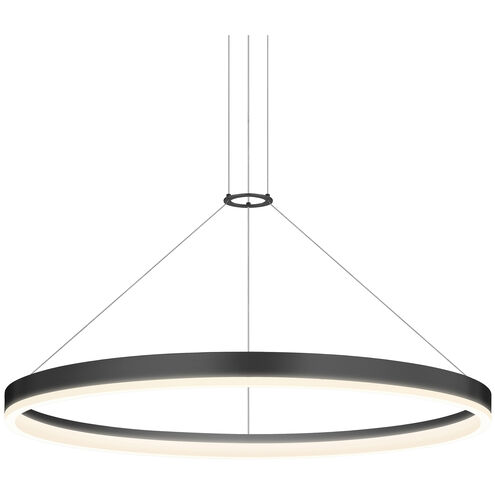 Corona LED 31.5 inch Satin Black Pendant Ceiling Light