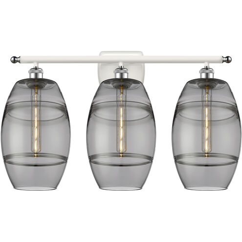 Ballston Vaz 3 Light 28 inch White Polished Chrome Bath Vanity Light Wall Light