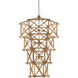 Kingali 10 Light 34 inch New Brass Chandelier Ceiling Light, Grande