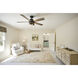 Lochemeade 52 inch Matte Black with Dark Gray Oak/Matte Black Blades Ceiling Fan
