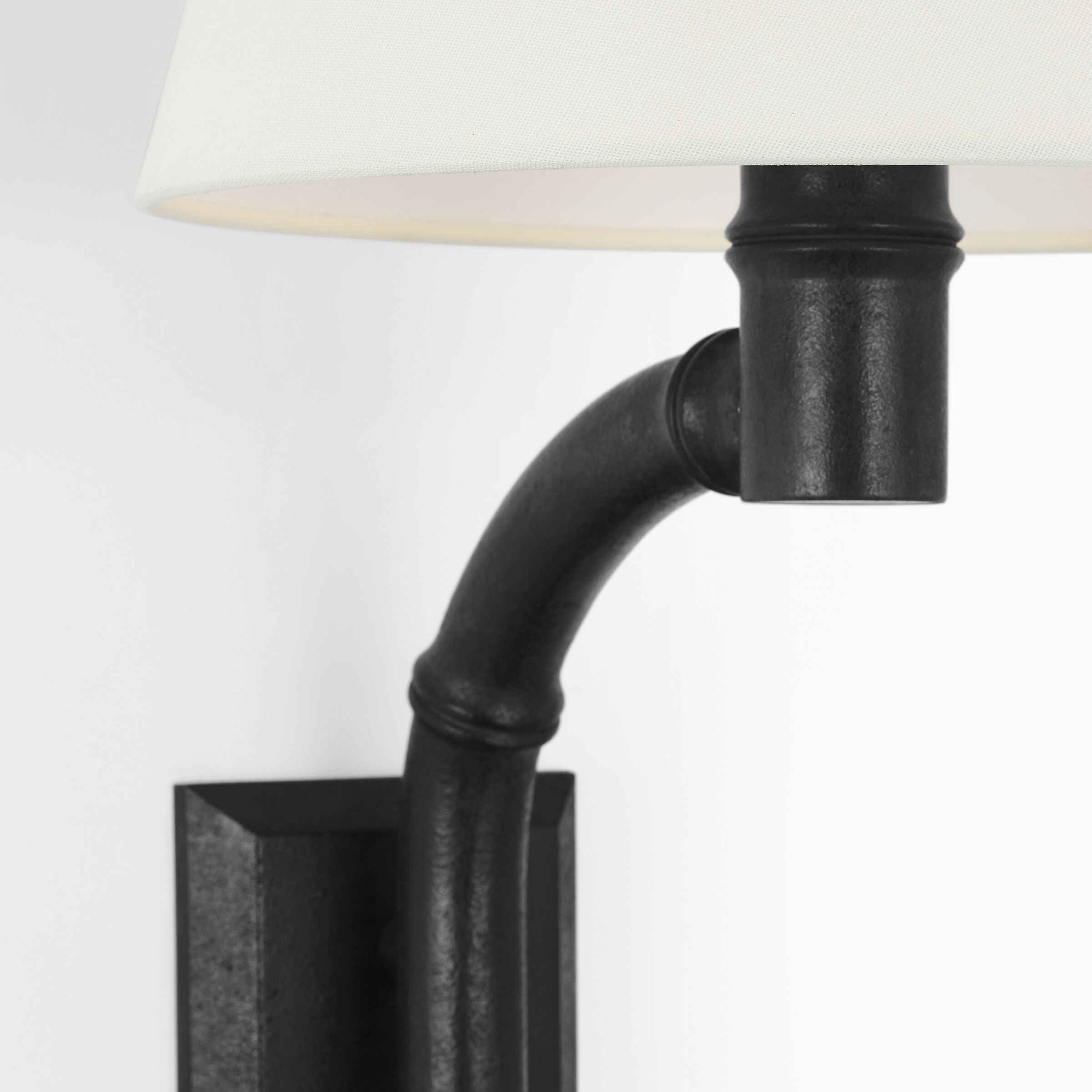 Fisher Weisman Alana LED 12 inch French Rust Curved Tail Sconce Wall Light