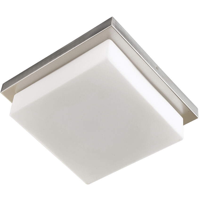Gibraltar LED 12 inch Brushed Nickel Flush Mount Ceiling Light