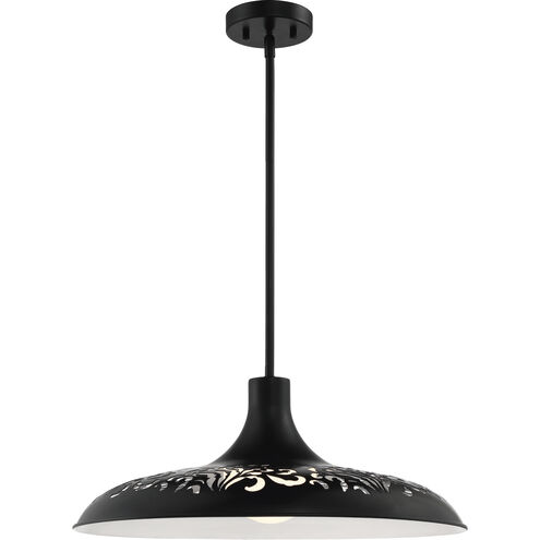 Pocco 1 Light 21.25 inch Flat Black Pendant Ceiling Light