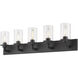 Savannah 5 Light 38.75 inch Bronze Vanity Wall Light
