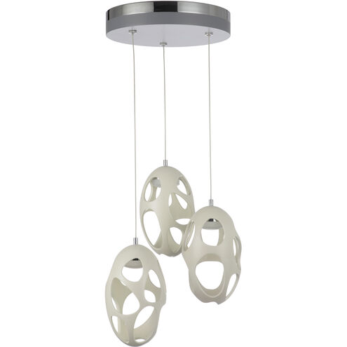 Ovale LED 14 inch White Pendant Ceiling Light in Hue