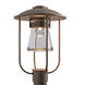 Erlenmeyer 1 Light 17.1 inch Coastal Bronze Outdoor Post Light