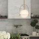 Somerset 1 Light 11.5 inch Heritage Brass Indoor Semi-Flush Mount Ceiling Light