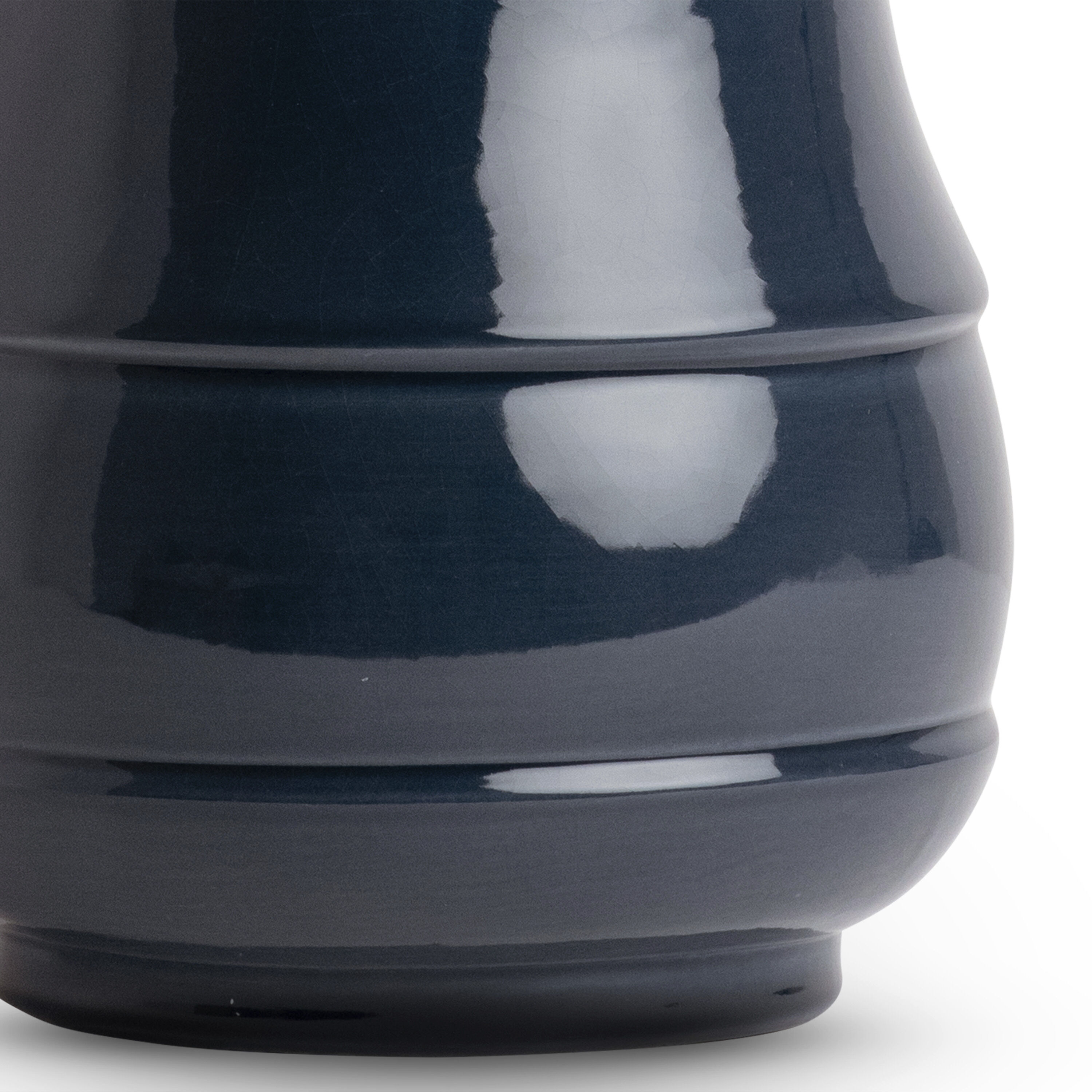 Peterson 28 inch 150.00 watt Dark Blue Crackle Table Lamp Portable Light