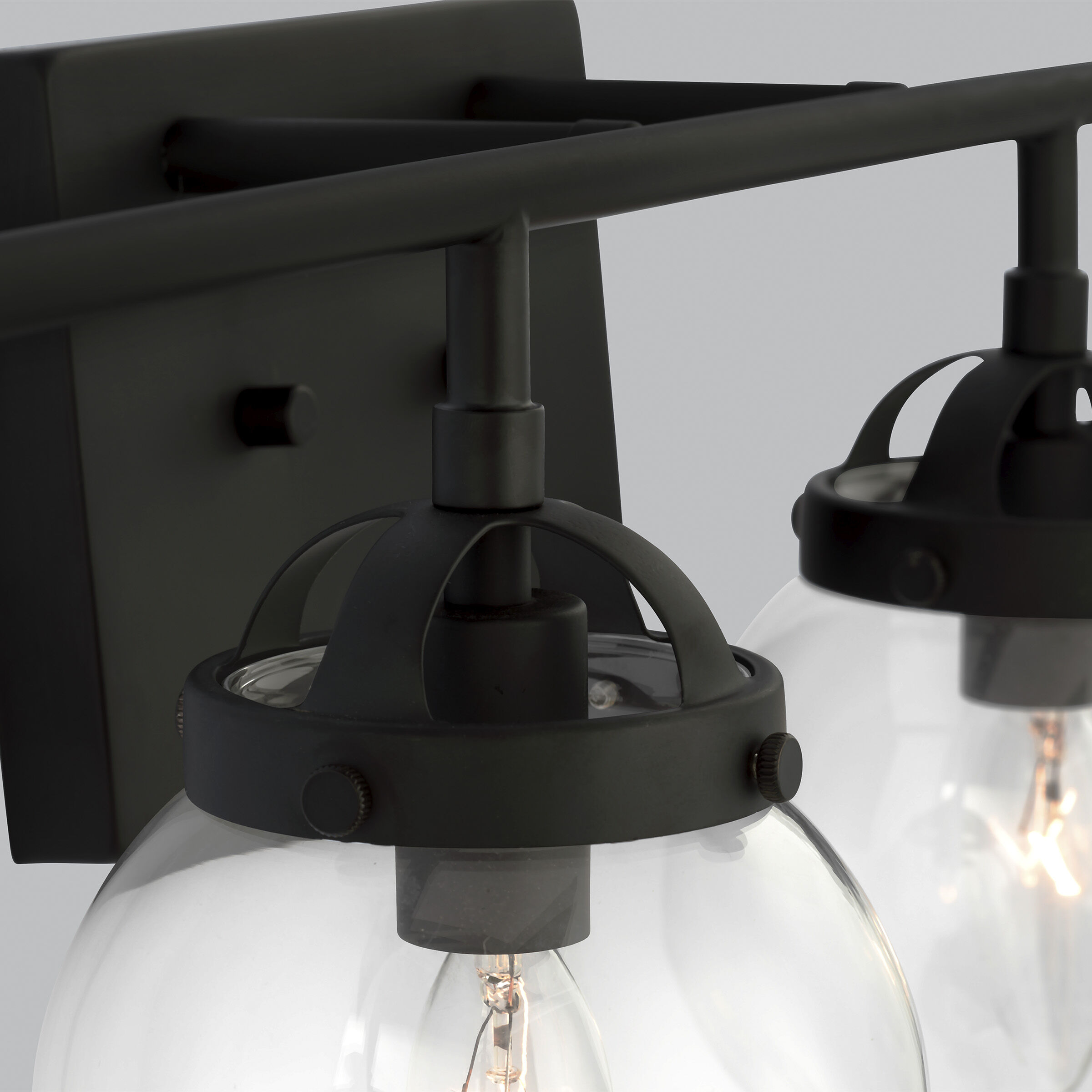 Bryce 4 Light 30 inch Midnight Black Bath Vanity Wall Sconce Wall Light