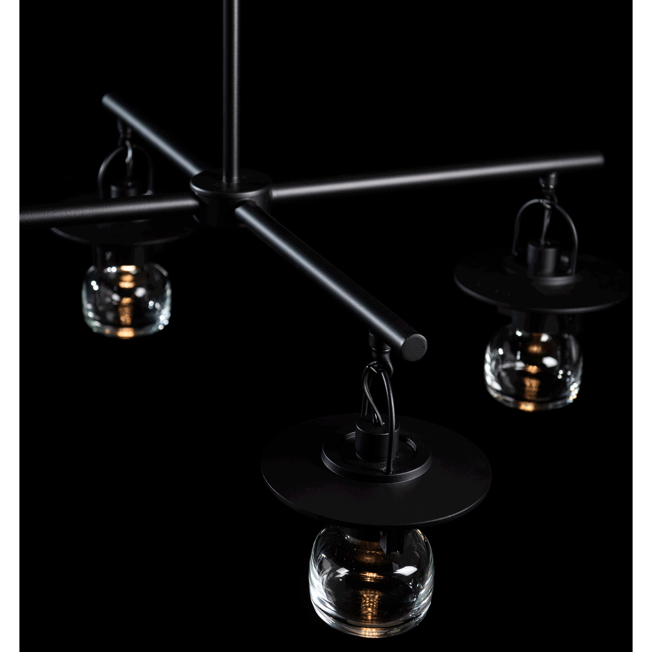 Mason 4 Light 33.9 inch Coastal Black Outdoor Pendant