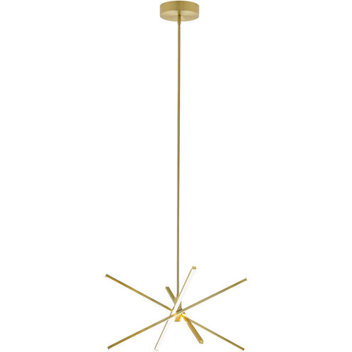 Jaxx LED 24 inch Satin Brass Pendant Ceiling Light