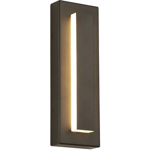 Sean Lavin Aspen LED 15 inch Charcoal Outdoor Wall Light in In-Line Fuse