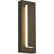 Sean Lavin Aspen LED 15 inch Charcoal Outdoor Wall Light in In-Line Fuse,  Surge Protection, Integrated LED