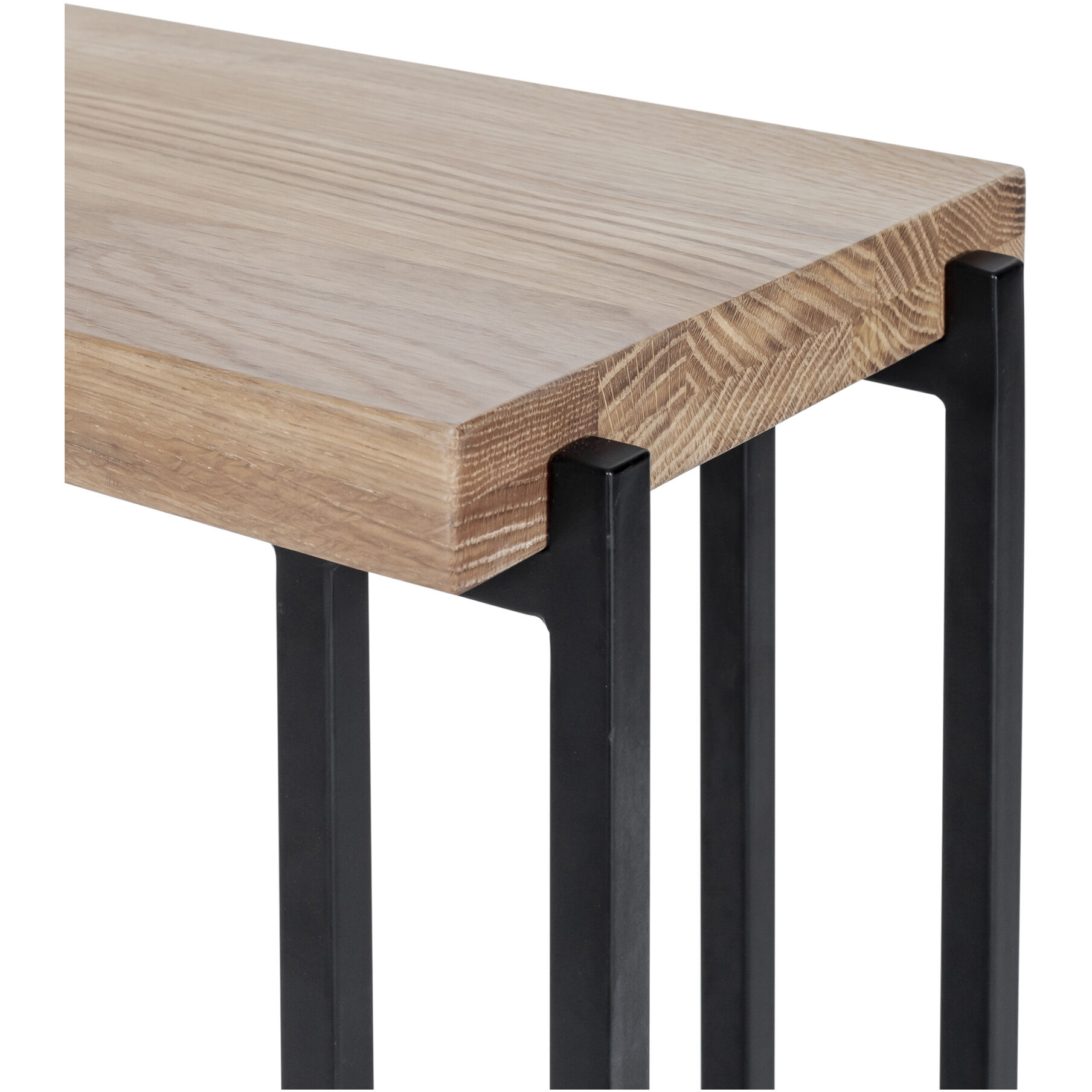 Mila 24 X 16 inch Natural C Shape Side Table