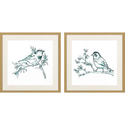 Animals Collection Green Framed Art