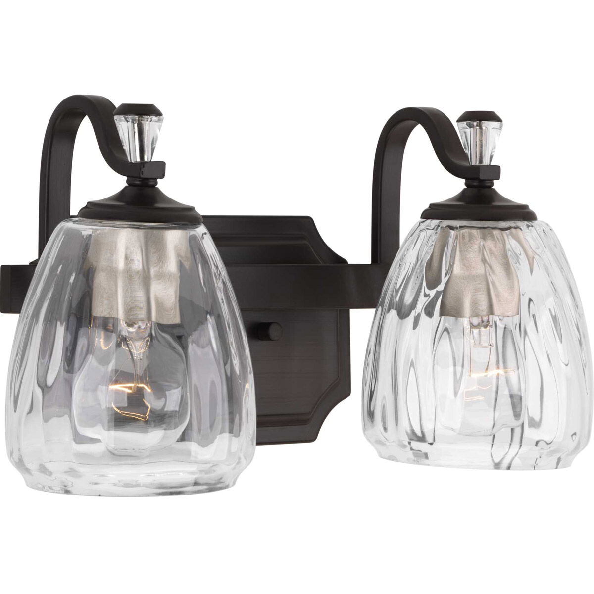 Anjoux 2 Light 14 inch Antique Bronze Bath Vanity Wall Light