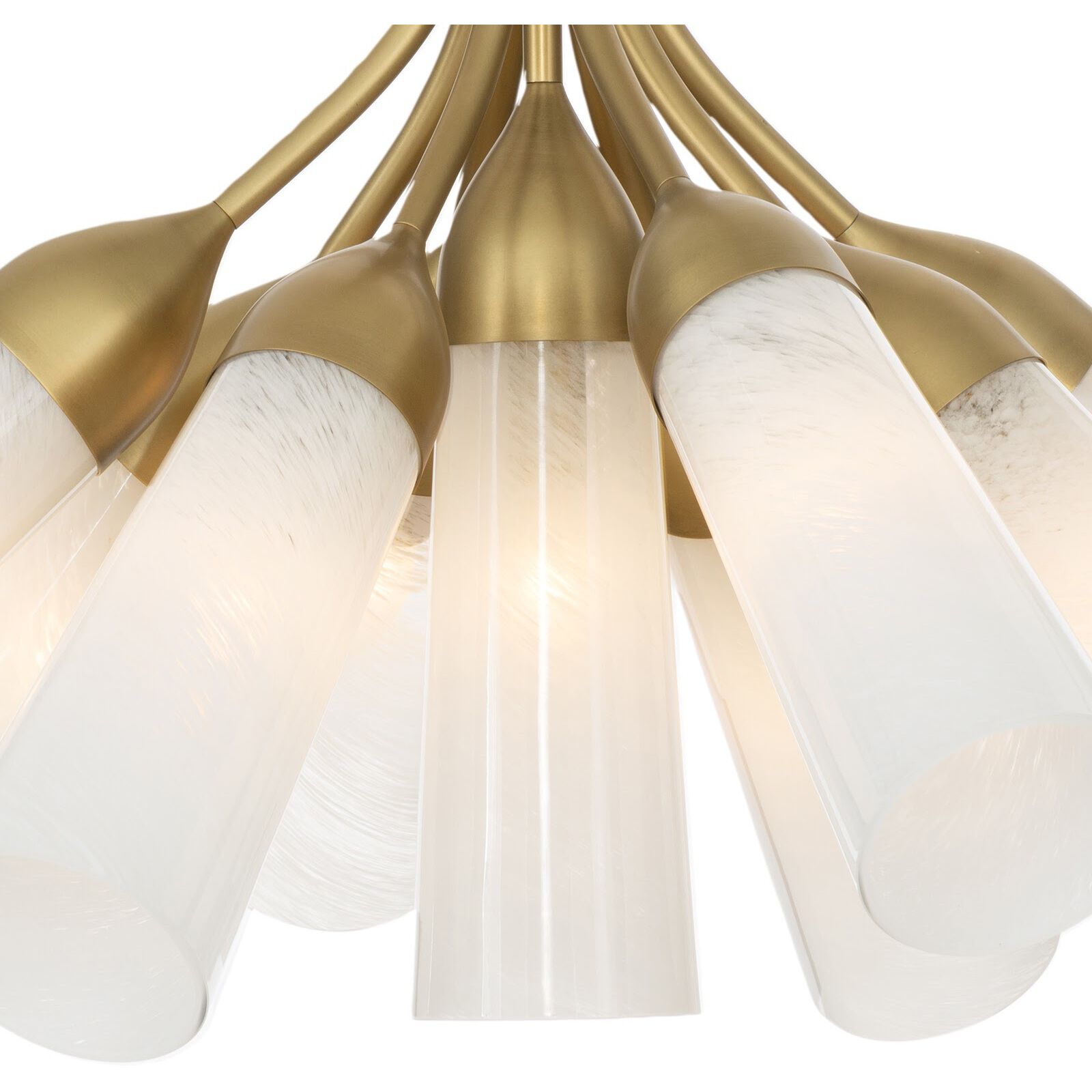 Mousseaux 9 Light 28.75 inch Natural Brass Chandelier Ceiling Light