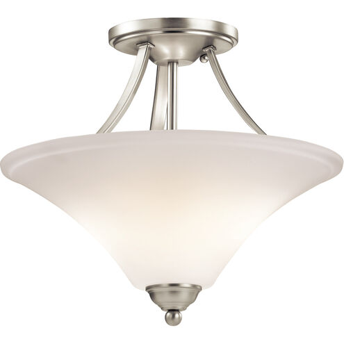 Keiran LED 15 inch Brushed Nickel Semi Flush Light Ceiling Light