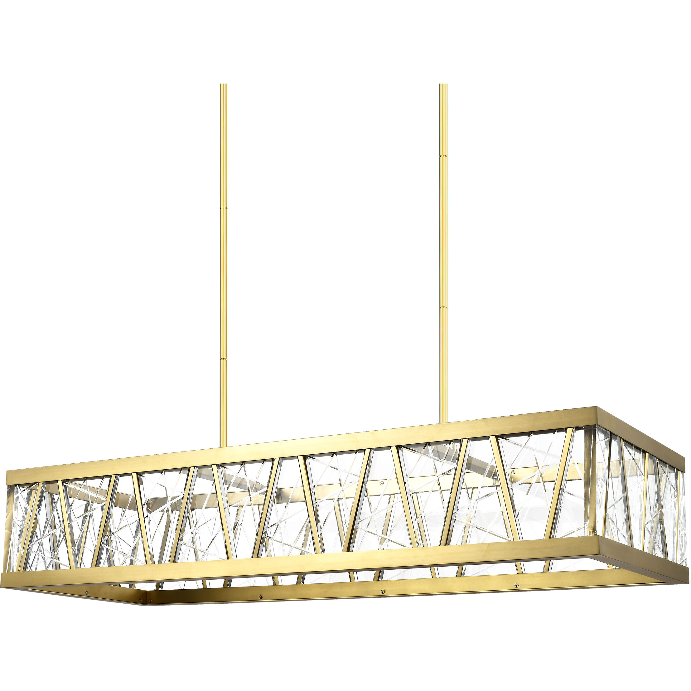 Lucus 2 Light 18 inch Aged Brass Chandelier Ceiling Light