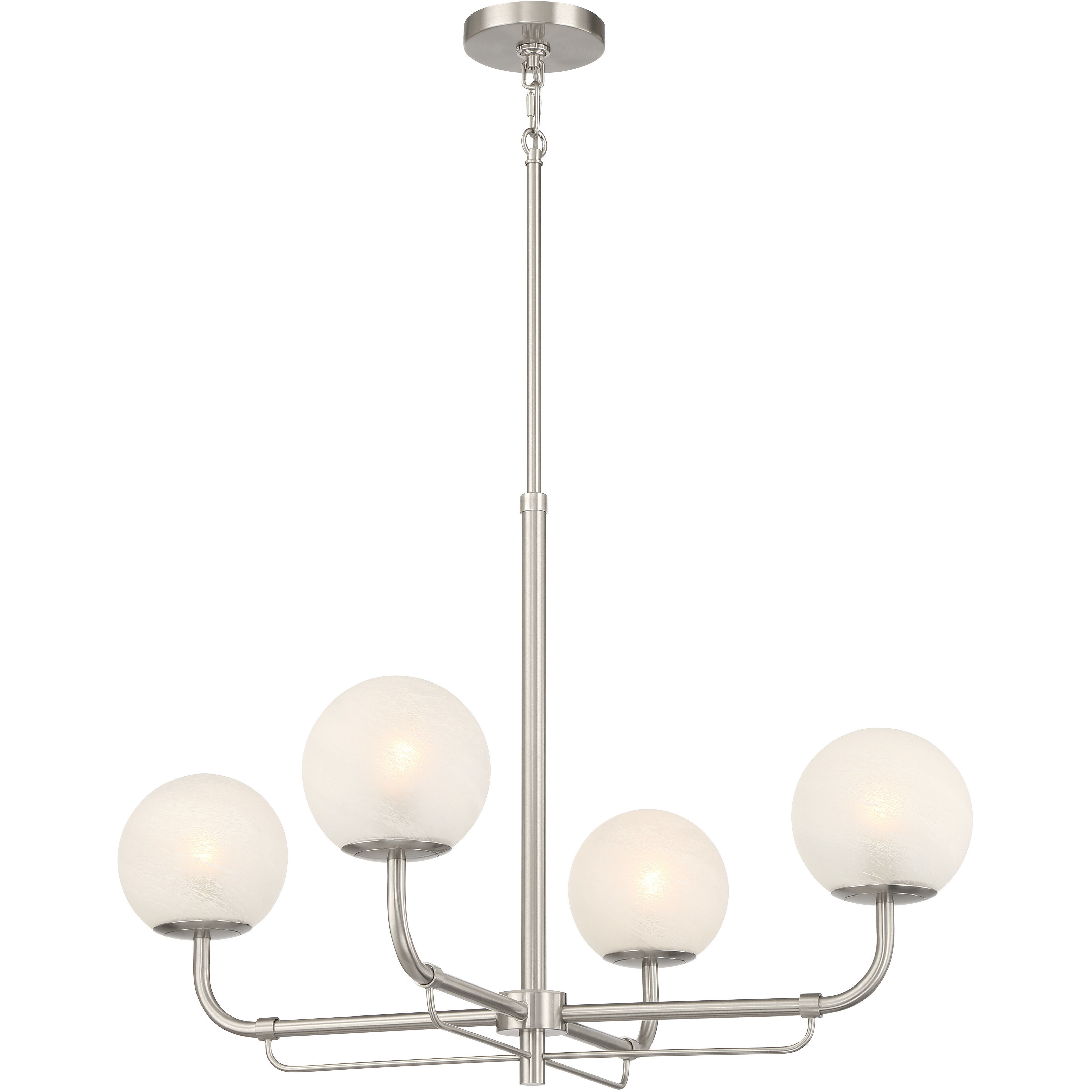 Whitehall 4 Light 30 inch Brushed Nickel Chandelier Ceiling Light