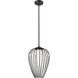 Savanti 1 Light 12 inch Matte Black Pendant Ceiling Light