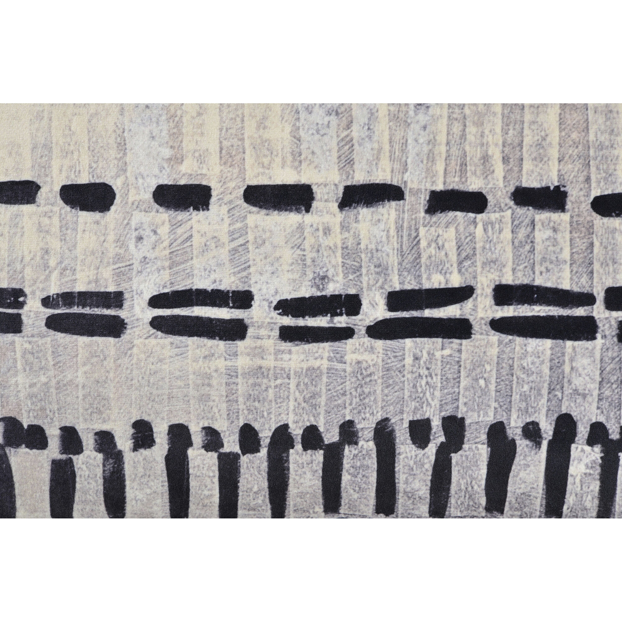 Zitsa 20 inch Black and Off-white Indoor Pillow